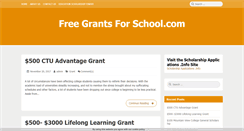 Desktop Screenshot of freegrantsforschool.com